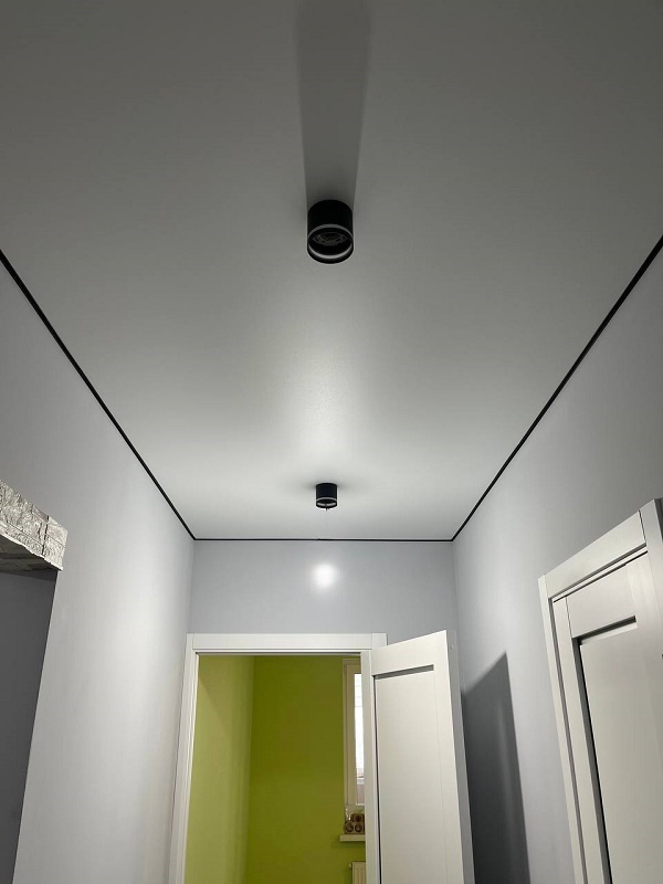 Прихожая в стиле Loft c черным плинтусом и светильниками LBT GD5304
